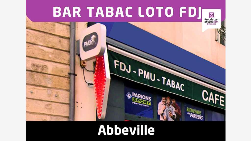 Vente bar tabac loto FDJ avec logement à Abbeville