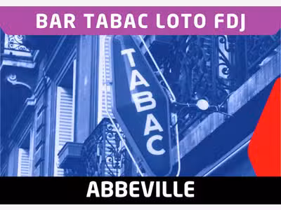 Vente bar tabac loto FDJ avec logement à Abbeville