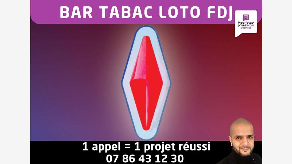 Vente bar tabac loto FDJ avec logement à Abbeville