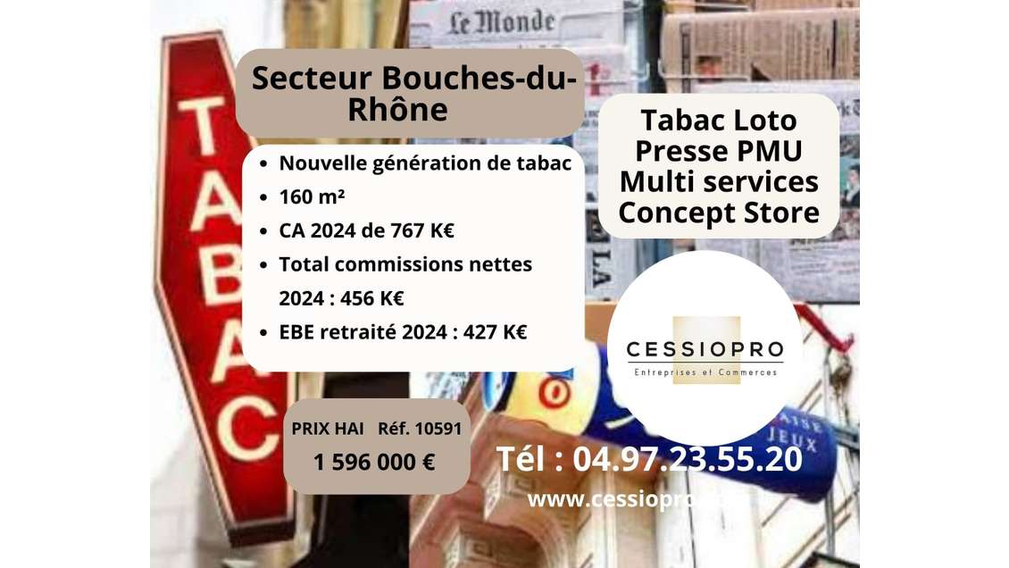 Vente FDC tabac loto presse PMU multi services Aix