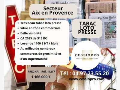 AV très beau tabac loto presse ZAC secteur Aix 