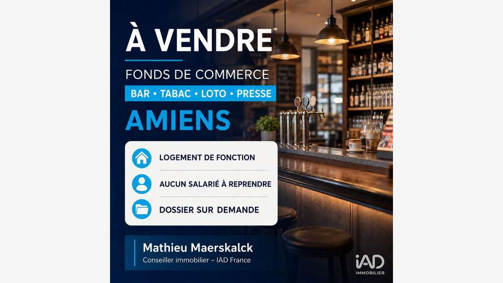 Vente bar tabac loto à Amiens