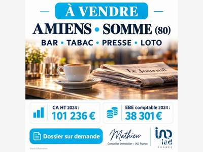 Vente bar tabac presse loto loterie à Amiens