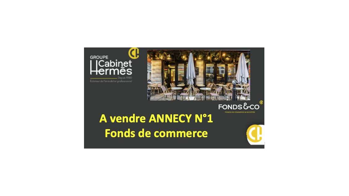 Vente bar brasserie restaurant terrasse à Annecy