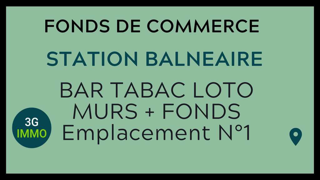 Vente café empl N°1 station balnéaire à Arcachon