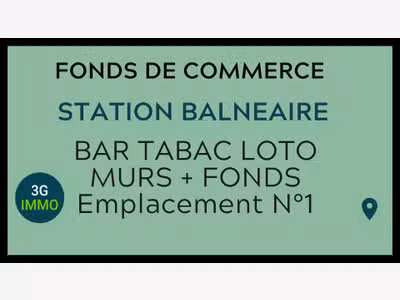 Vente café empl N°1 station balnéaire à Arcachon