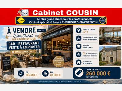 Vente bar restaurant traiteur Barneville-Carteret