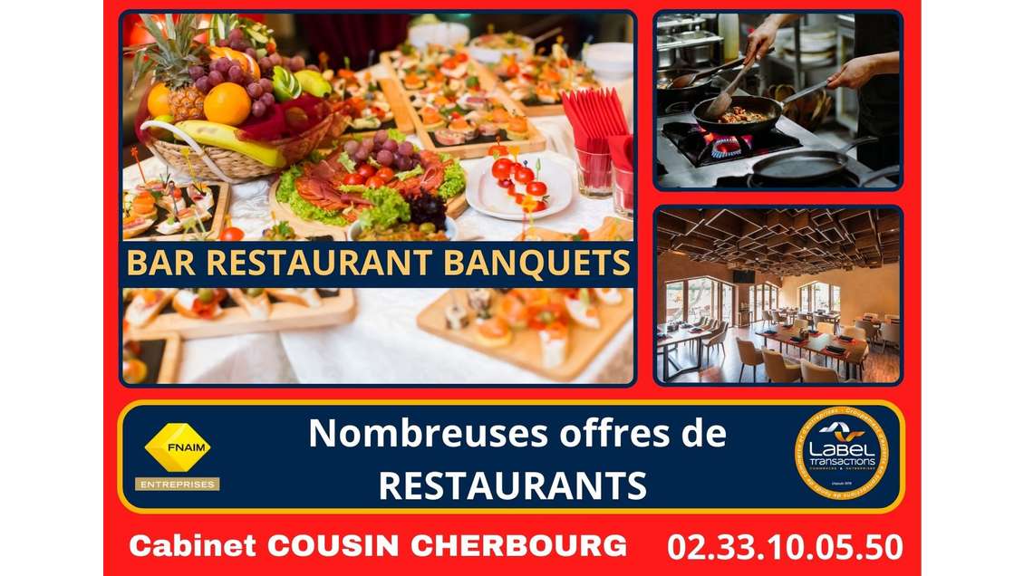 Vente bar restaurant traiteur Barneville-Carteret