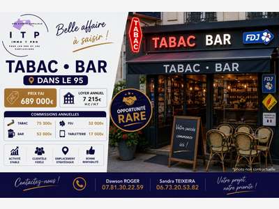 AV beau bar tabac FDJ situé dans le Val d'Oise