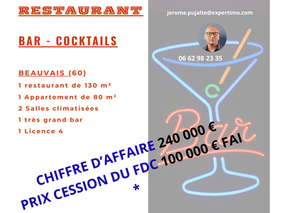Vente Bar - Brasserie - Tabac à Beauvais