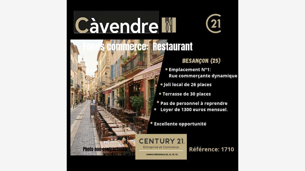 Emplacement numéro un restauration Besançon