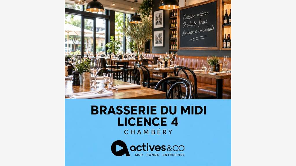 Vente brasserie du midi licence IV à Chambéry (73)
