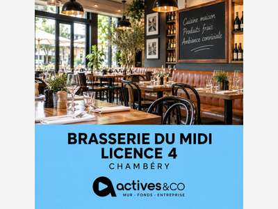 Vente brasserie du midi licence IV à Chambéry (73)