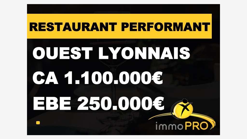 AV restaurant clé en main CA 1.1M Ouest Lyonnais
