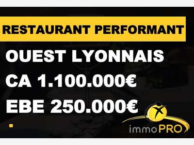 AV restaurant clé en main CA 1.1M Ouest Lyonnais