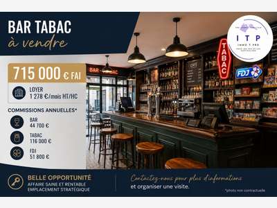 Vente magnifique bar tabac FDJ dans l'Aisne (02)