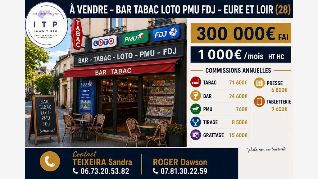 AV beau bar tabac FDJ PMU périphérie de Chartres