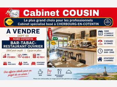 Vente bar tabac restaurant dans le Nord Cotentin
