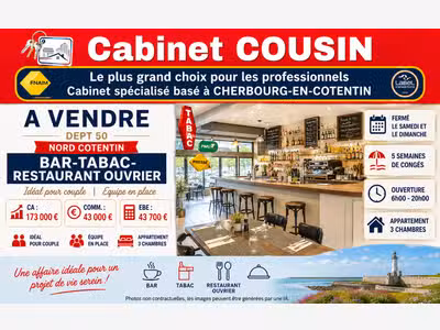 Vente bar tabac restaurant dans le Nord Cotentin
