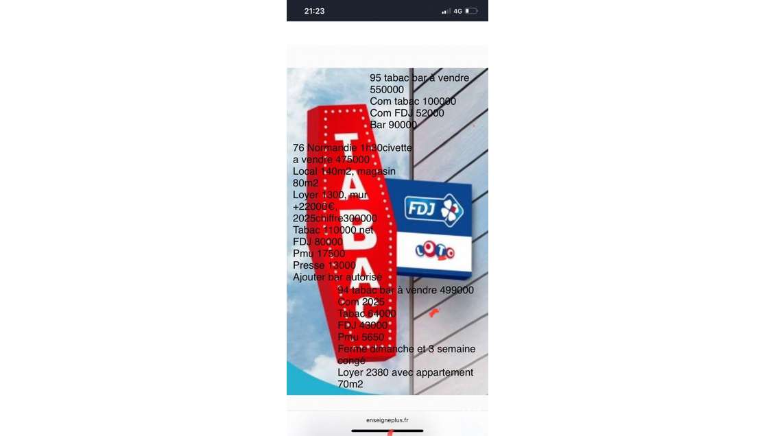 Bar tabac à Clamart