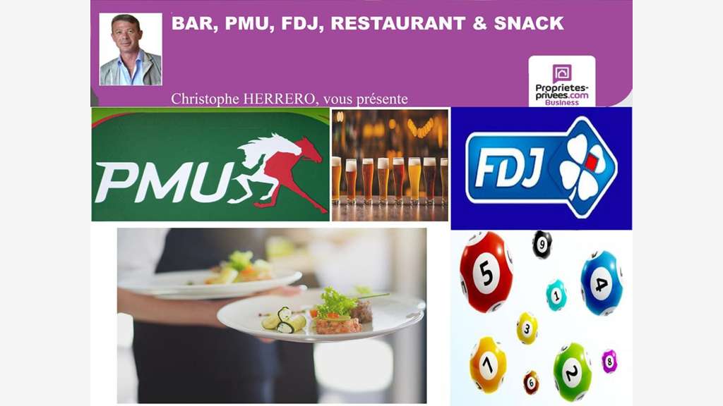 Secteur bar FDJ en centre village secteur Gignac