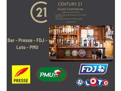 Vente Bar - Brasserie - Tabac à Quimper