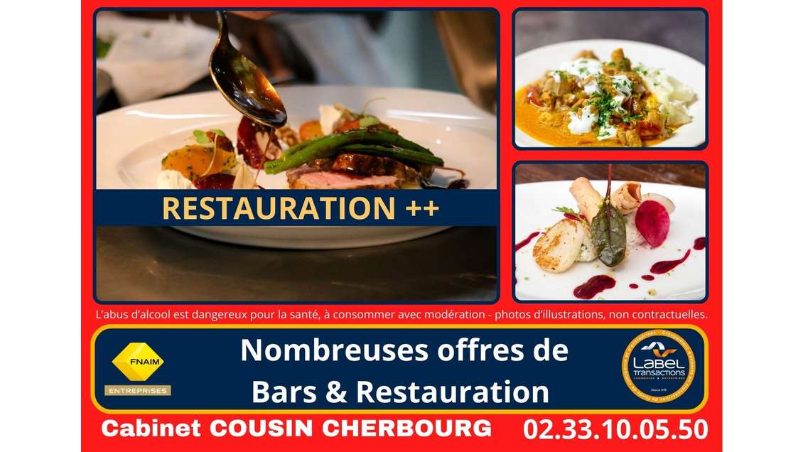 Vente restaurant en centre ville de Coutances