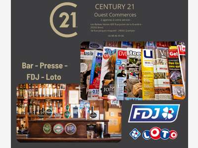 Cède bar tabac loto 40 places Quimper centre-ville