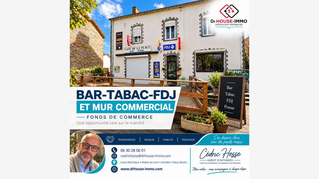 À VENDRE - BAR-TABAC-FDJ & MURS COMMERCIAUX