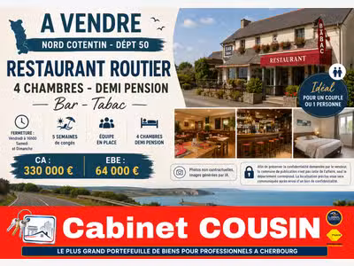Vente bar tabac restaurant dans le Nord Cotentin
