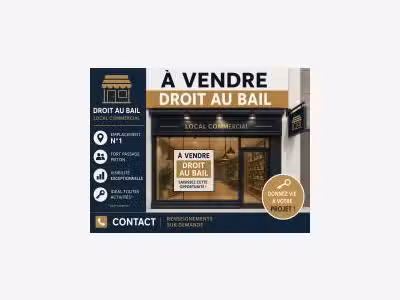 Vente bar snack murs et FDC en Ardèche