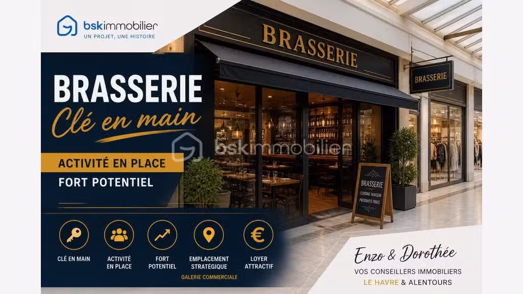 AV brasserie clé en main fort potentiel Le Havre