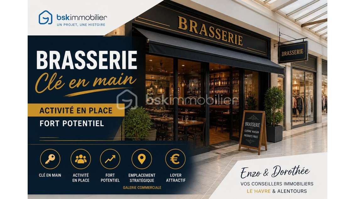 AV brasserie clé en main fort potentiel Le Havre