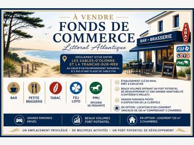 Vente bar petite brasserie aux Sables d'Olonne