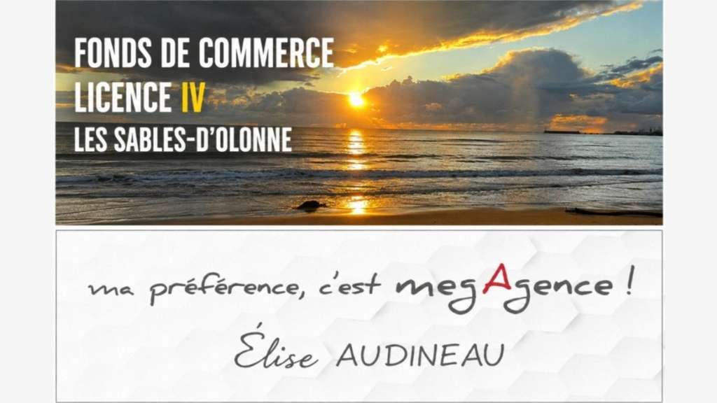 Vente FDC licence IV aux Sables d'Olonne
