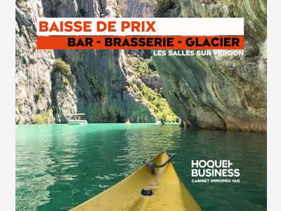 Vente bar brasserie glacier Les Salles-sur-Verdon