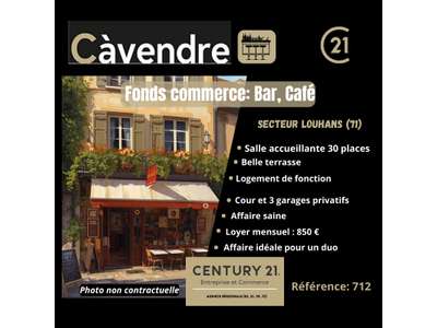 Vente Bar - Brasserie - Tabac à Louhans
