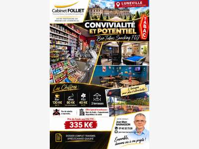 Bar-tabac-brasserie à vendre à Lunéville
