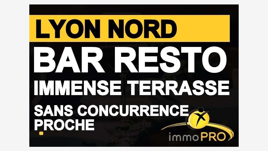 Vente bar restaurant immense terrasse Nord Lyon