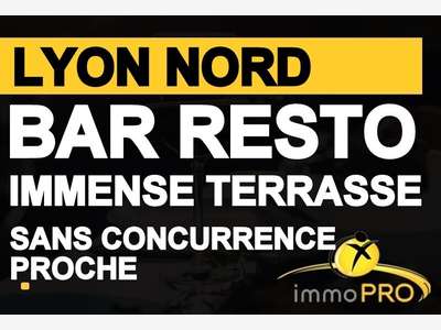 Vente bar restaurant immense terrasse Nord Lyon