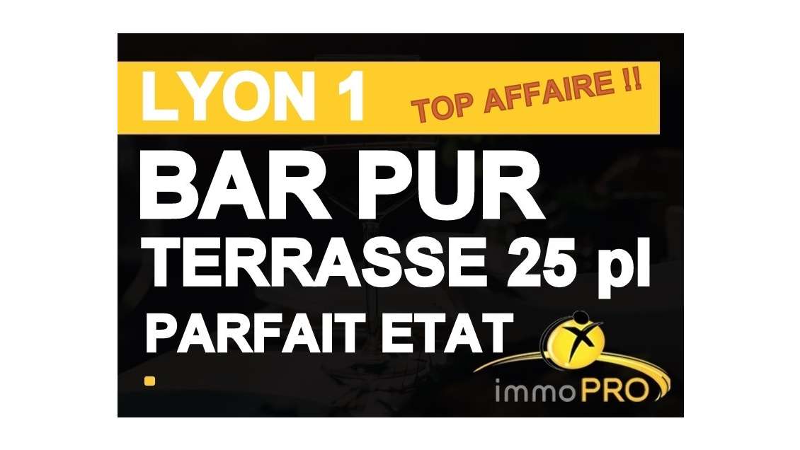 Bar pur à saisir clés en main 69001