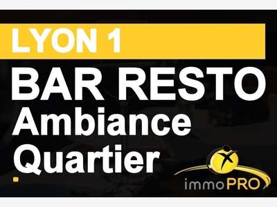 A vendre bar restaurant de charme à Lyon