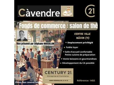 Vente Salon de thé à Mâcon