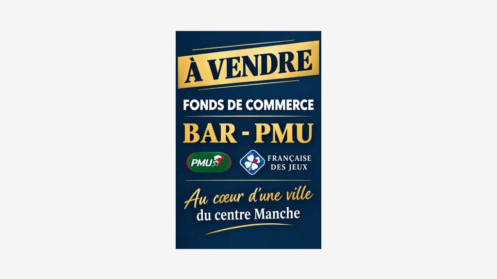 Vente bar PMU française des jeux dept Manche