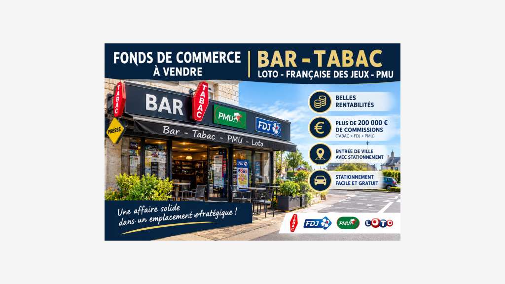 Vente bar Tabac FDJ PMU Presse dans la Manche