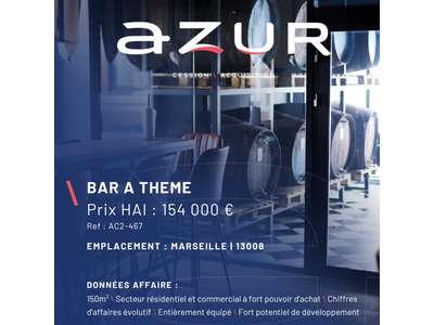 Vente Bar - Brasserie - Tabac à Marseille 8e