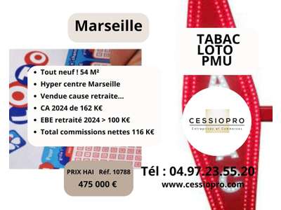 Vente Tabac - Presse - Loto à Marseille 1er
