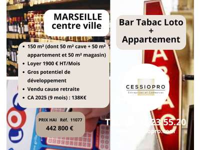 Vente Bar - Brasserie - Tabac à Marseille 1er