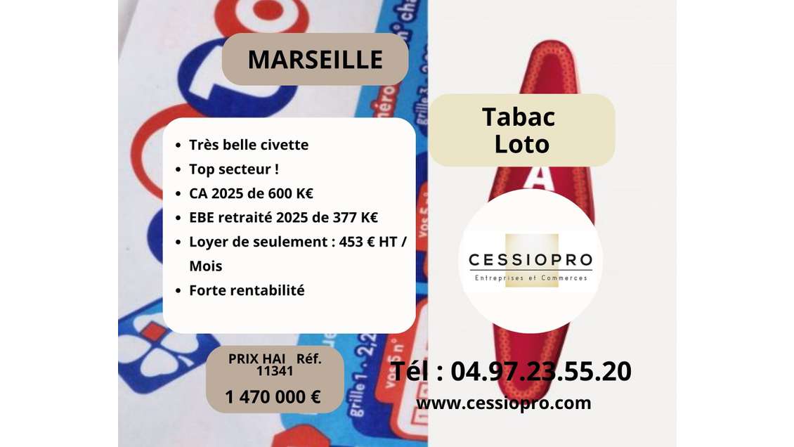AV très belle civette loto top secteur Marseille