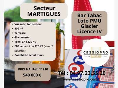AV très beau bar tabac loto PMU belle terrasse 13